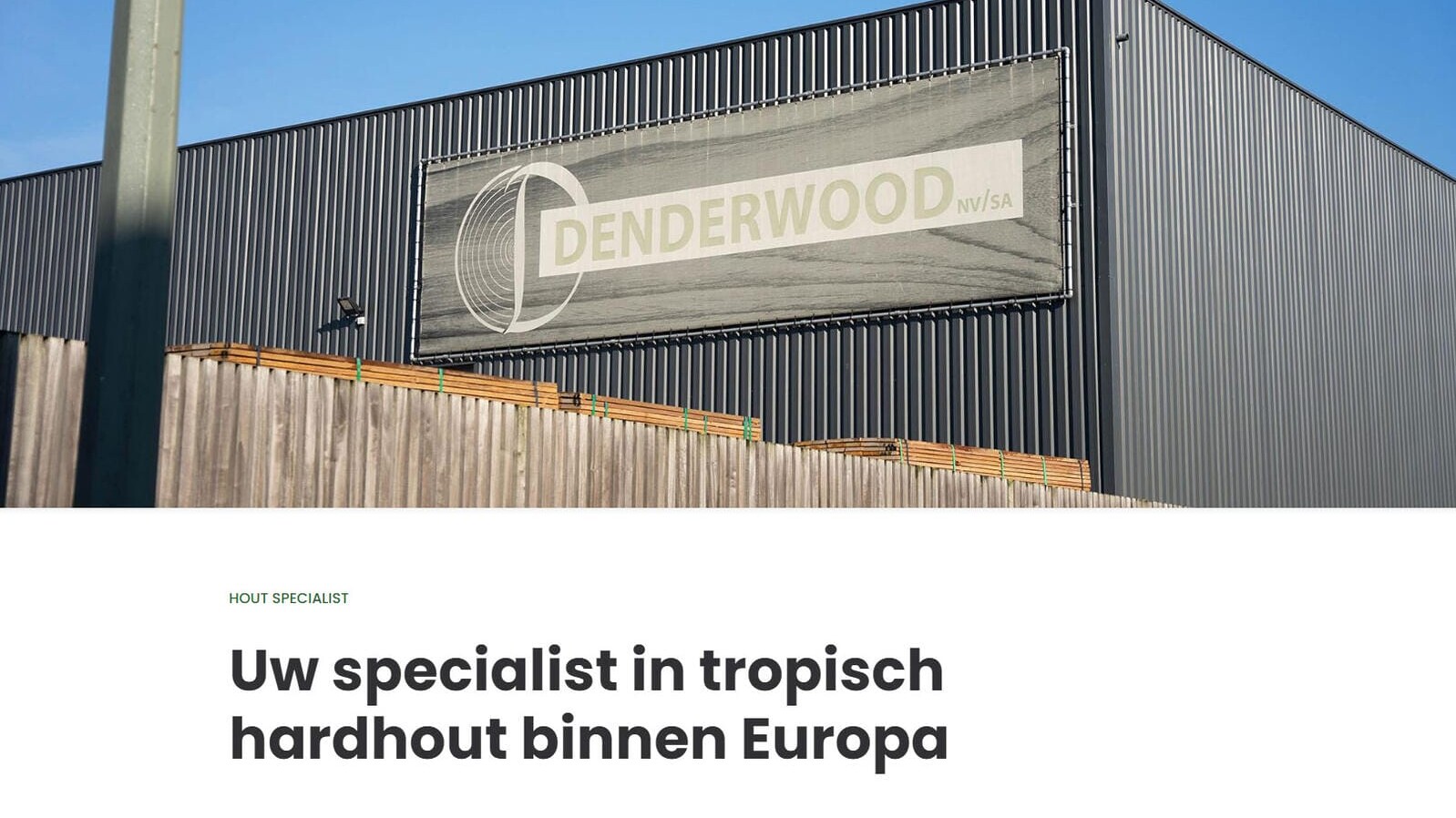 Lancering nieuwe website - Denderwood